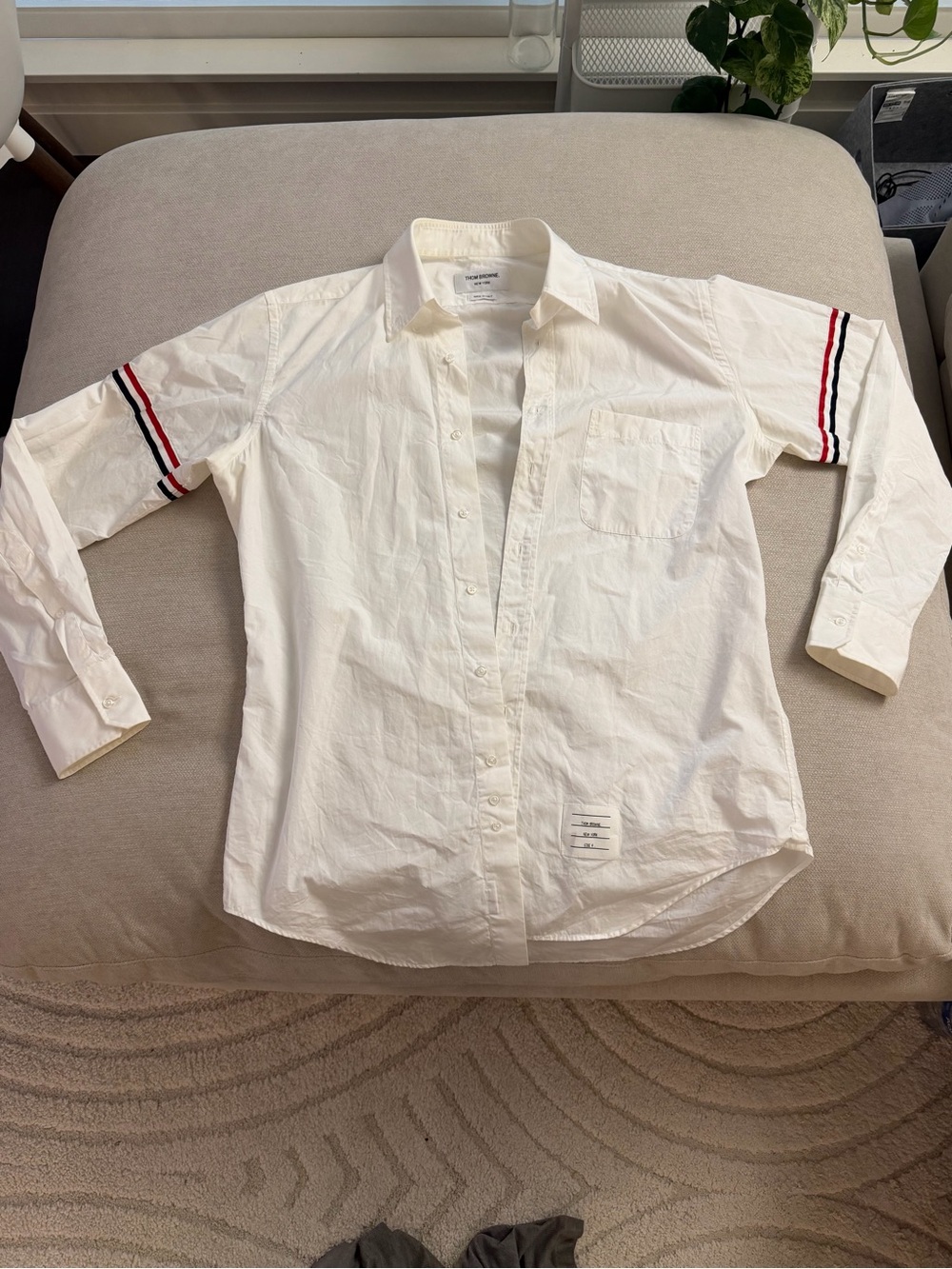 Thom Browne Grosgrain armband shirt